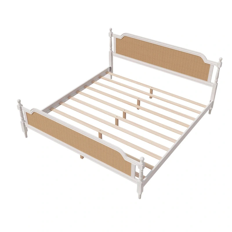 Rotan Platform Bedframe – Geen Boxspring Nodig