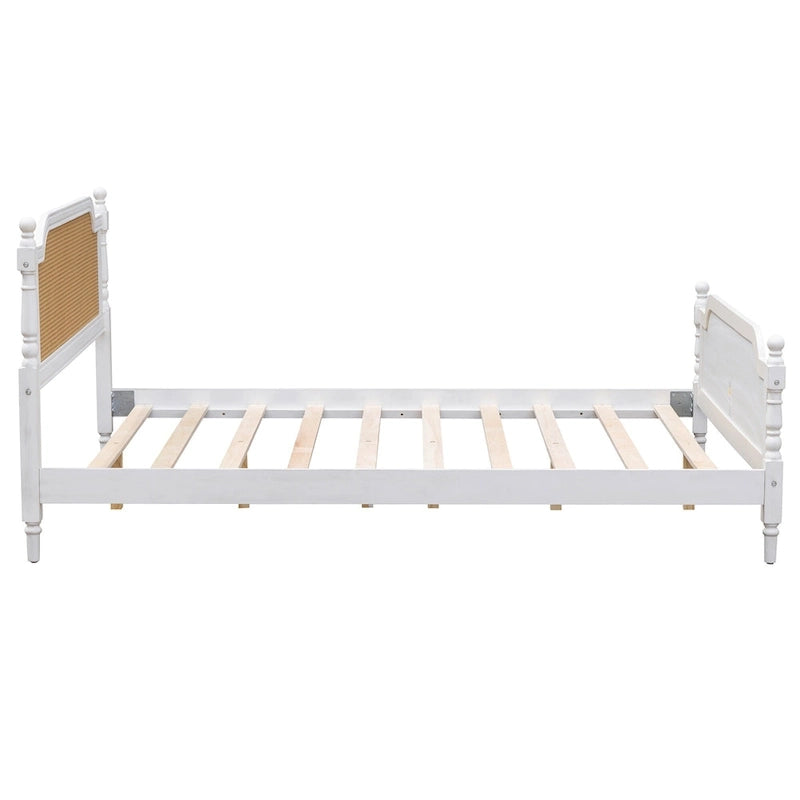 Rotan Platform Bedframe – Geen Boxspring Nodig