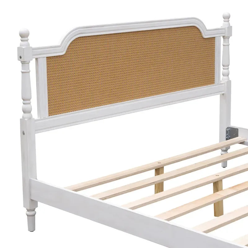 Rotan Platform Bedframe – Geen Boxspring Nodig