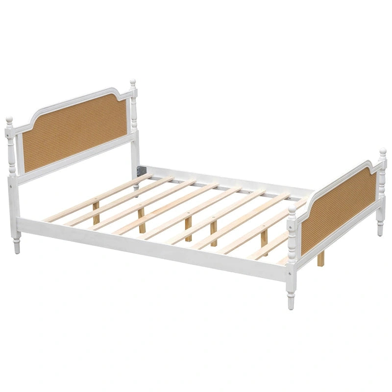 Rotan Platform Bedframe – Geen Boxspring Nodig
