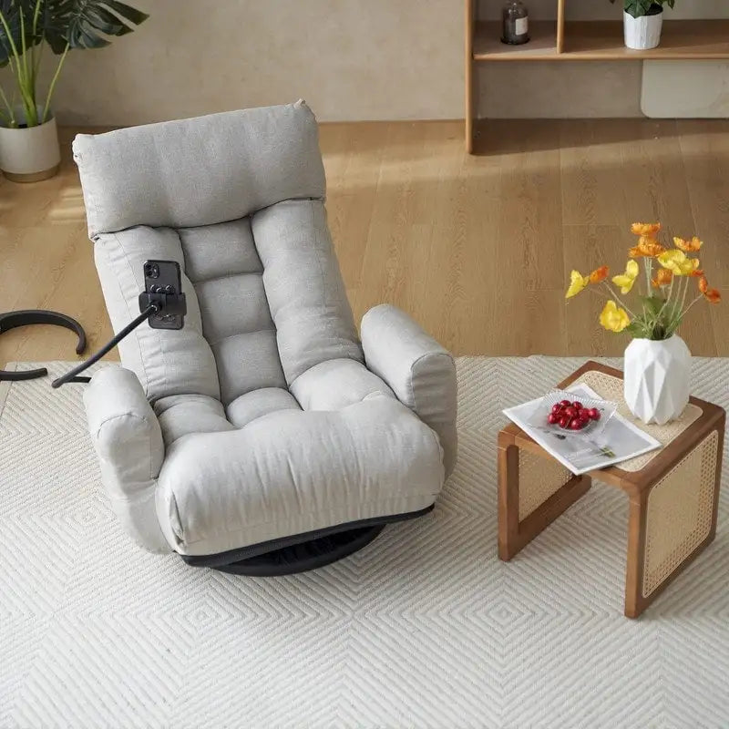 Ergonomische, kantelbare en draaibare vloergamenstoel