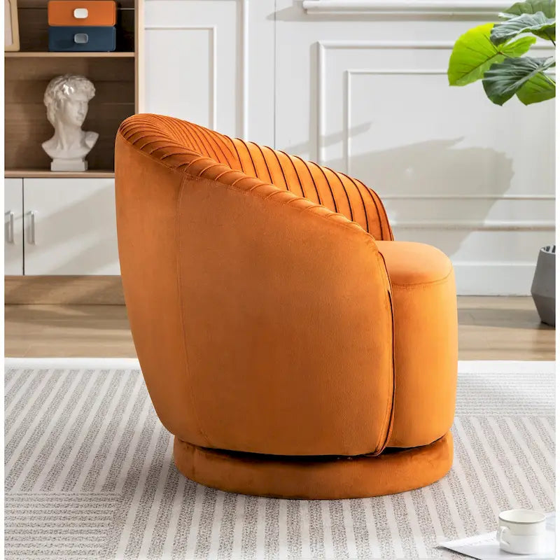 Kleine Milvo fluwelen draaifauteuil