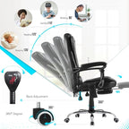 AECOJOY Heated Executive Office Chair w/ Massage &Adjustable Height