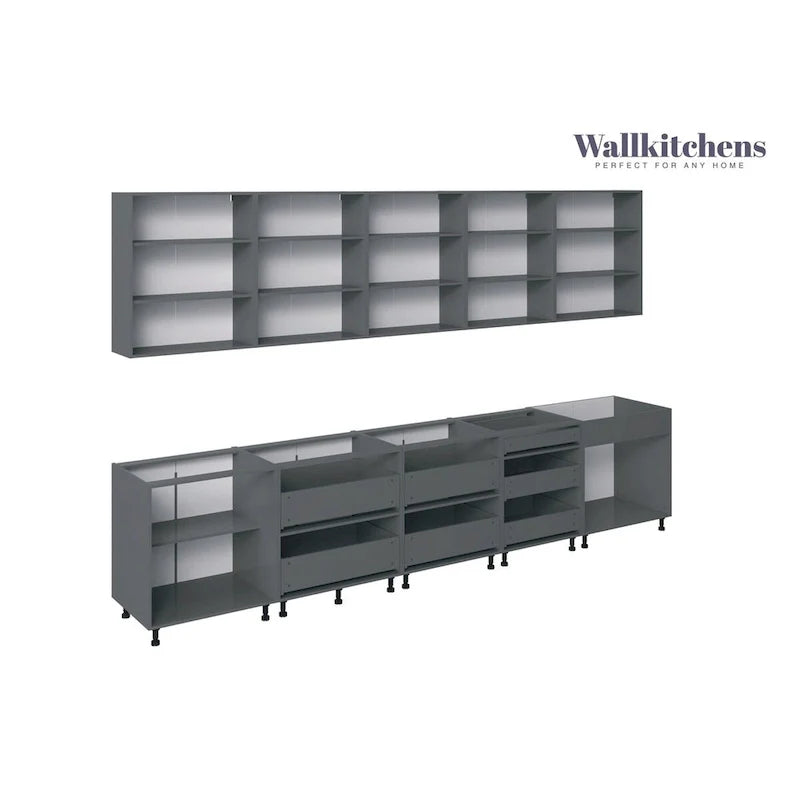Modern Kitchen Cabinet Set â€?13 Ft Wide, 153x24, Multiple Colors