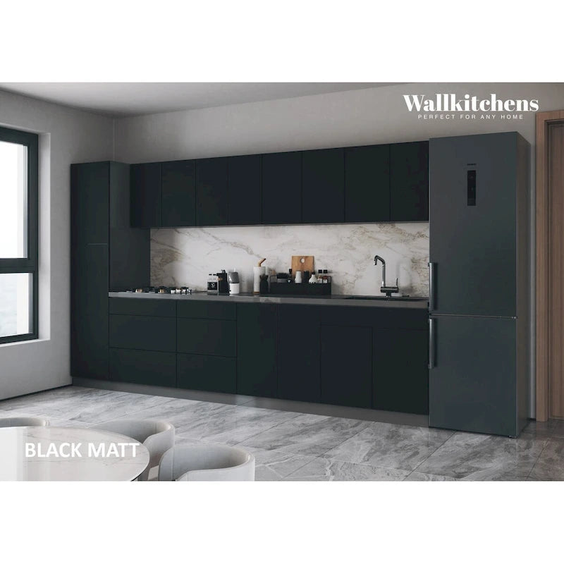 Keuken Elegante Collectie Zwarte Kleur Basis Maat 11Ft Breed - 135x24