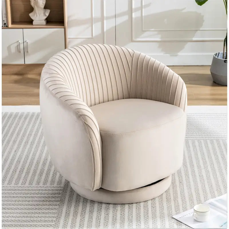 Kleine Milvo fluwelen draaifauteuil