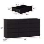 Famapy Modern 12-Drawers Dresser Sleek Chest of Drawers