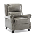 Set van 2 gewatteerde fauteuils met nagelkopbekleding en verstelbare rugleuning