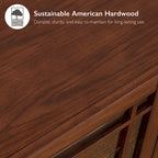 Leick Home Solid Wood Mission Corner TV Stand