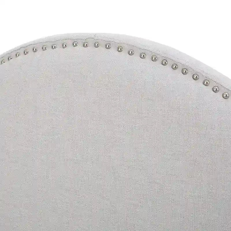 Adjustable Full/Queen Studded Fabric Headboard