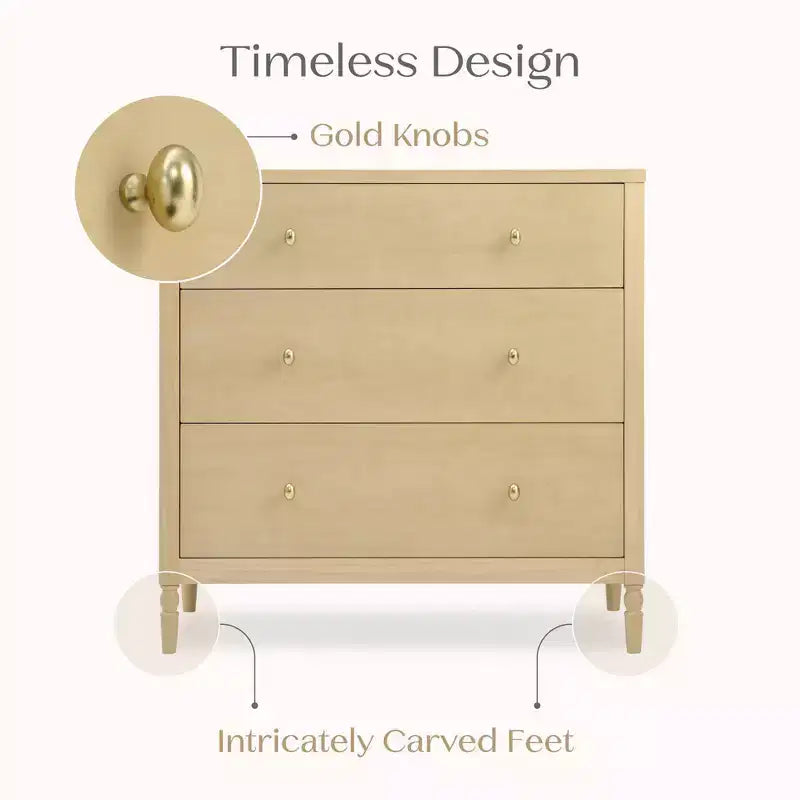 3 Drawer Dresser with Changing Top - Kids Nursery