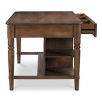 NADAAL STUDIOS Cove, Wooden Kitchen Island with Storage - 72W x40.5D x36.5H