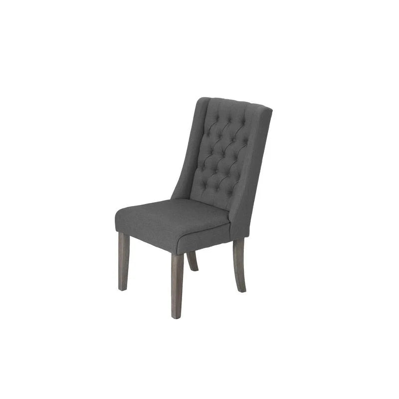 Best Quality Furniture 9-delige rustieke, uitschuifbare grijze eetkamerset