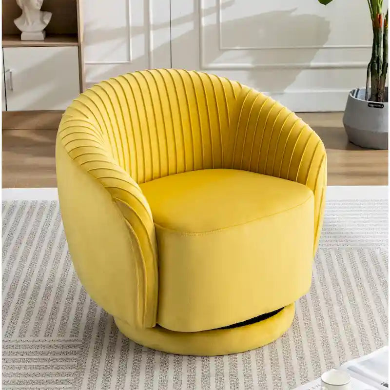 Kleine Milvo fluwelen draaifauteuil
