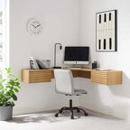 Hoekbureau voor wandmontage