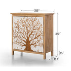 Houten opbergkast met 2 deuren