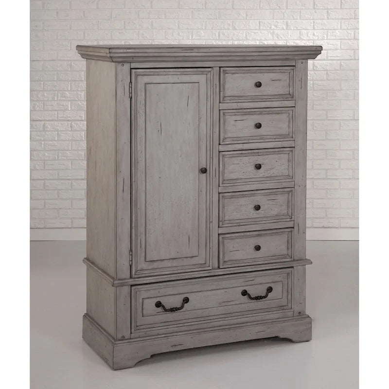 Lakewood Antique Finish Gentleman's Drawer Chest