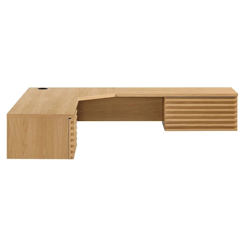 Hoekbureau voor wandmontage