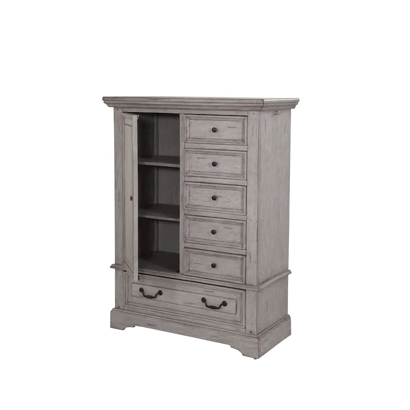 Lakewood Antique Finish Gentleman's Drawer Chest