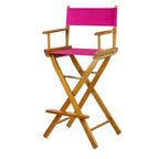 Honey Oak Frame 30-inch Director's Chair