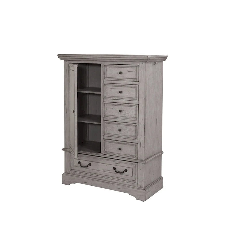 Lakewood Antique Finish Gentleman's Drawer Chest