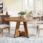 47 inch ronde eettafel voor 4 personen, houten keukentafel voor keuken, eetkamer en woonkamer - N.v.t.