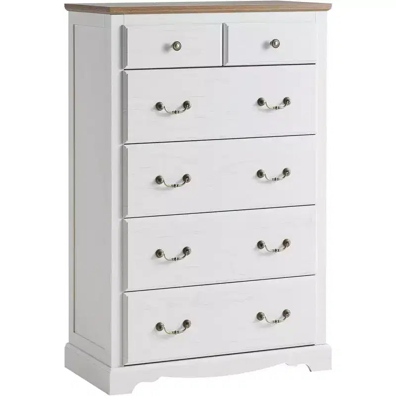 AMERLIFE Ladekast, landelijke commode met vintage metalen handgreep