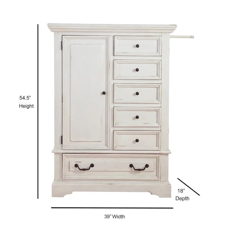 Lakewood Antique Finish Gentleman's Drawer Chest